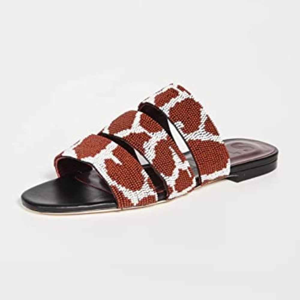 Staud Mona Sandals in Giraffe